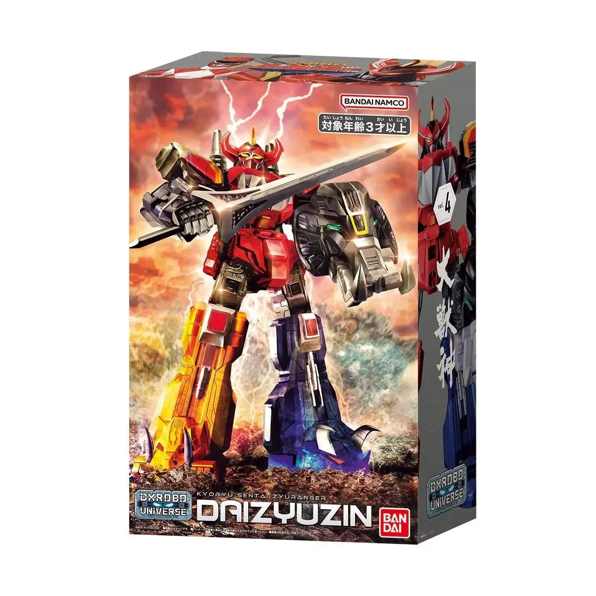 In Stock Original Bandai DX Mighty Morphin Power Rangers Anime Daizyuzin Action Figures Kyoryu Sentai Zyuranger Model Toys Gift