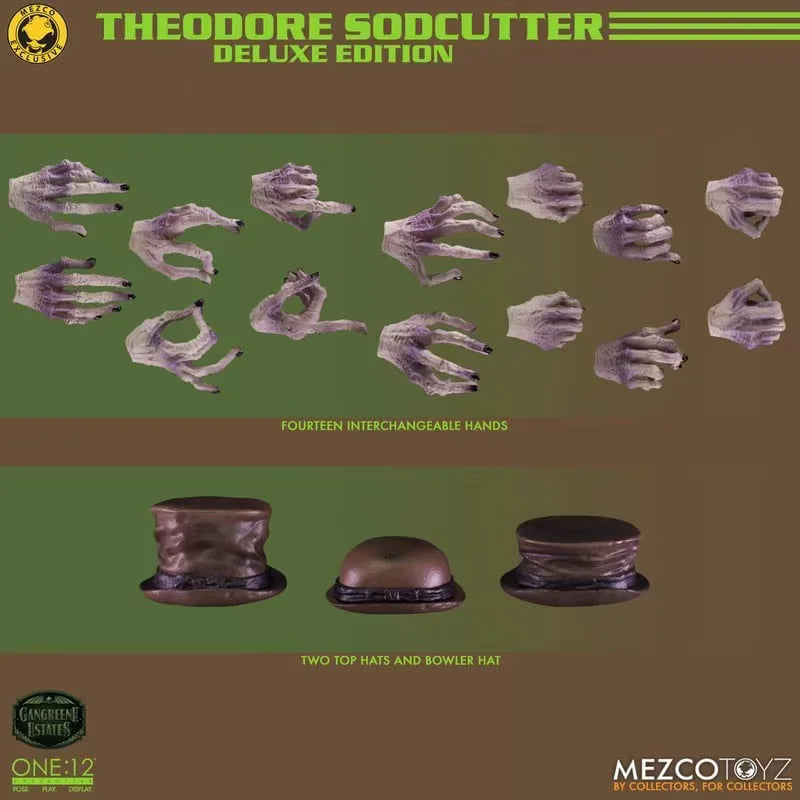 In Stock Original MEZCO THEODORE SODCUTTER Comic Version Action Figure Toy