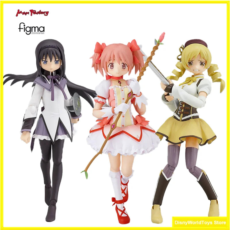 100% Original Figma 110 Madoka Kaname 118 Mami Tomoe 115 Homura Akemi In Stock Anime Action Collection Figures Model Toys