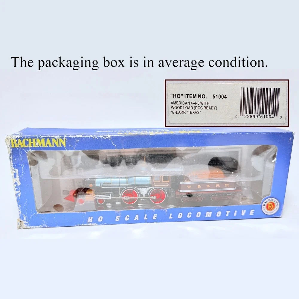 HO Scale 1/87 Model Train 4-4-0 Steam Locomotive Western Atlantic Railroad 51004 DC Analog Version Boys' Toy Gift