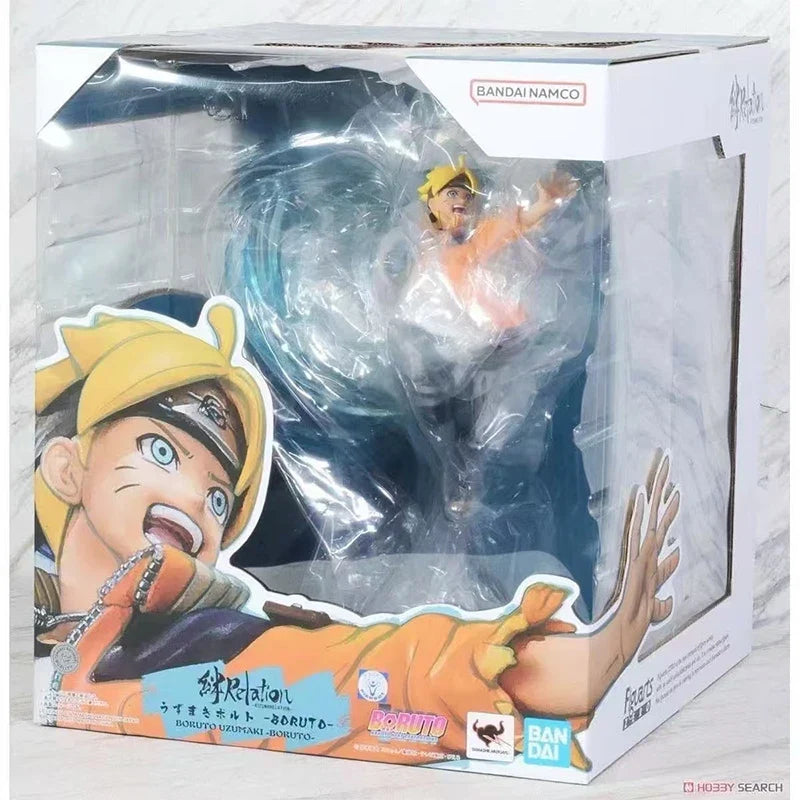 Bandai Genuine NARUTO Figuarts ZERO Uzumaki Naruto Uchiha Sasuke Uchiha Obito Uzumaki Boruto Anime Action Figure Model Toys Gift