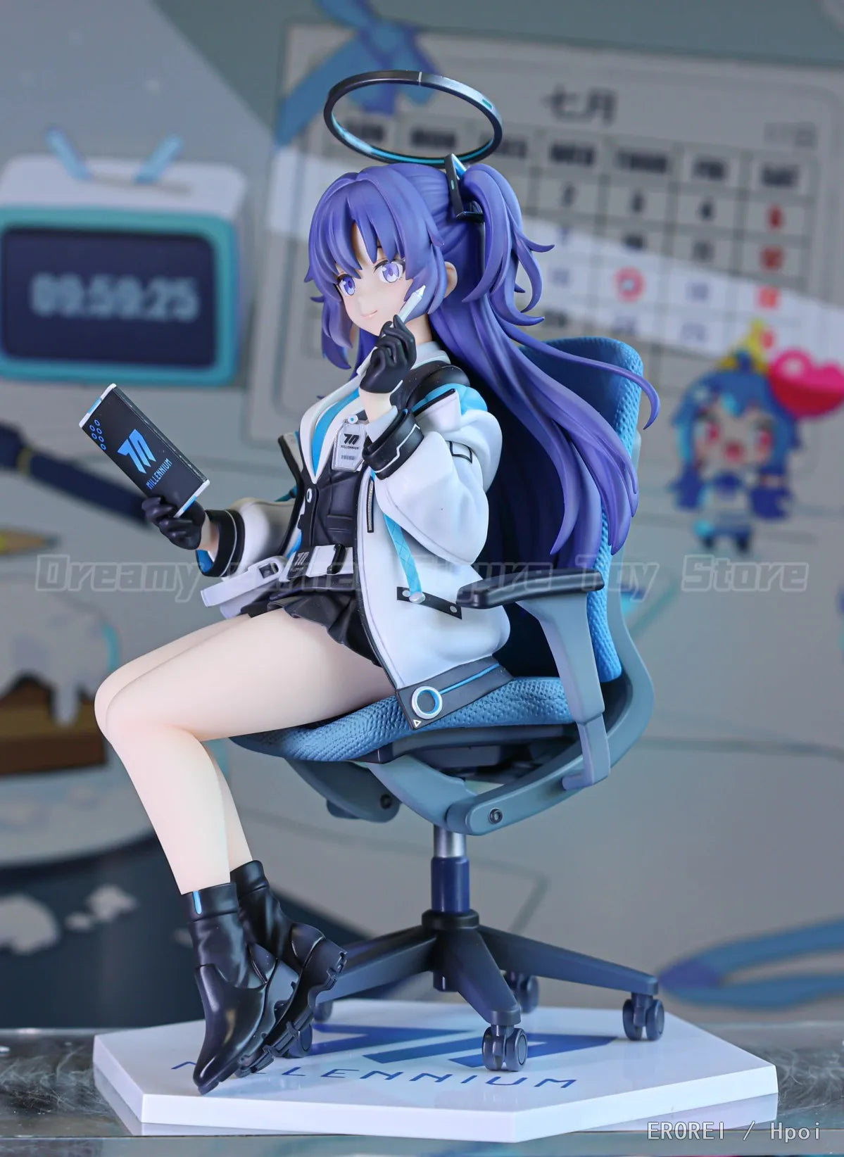 【Auf Lager】Original GSC Blue Archive Hayase Yuka Accounting Daily Routine 1/7 Scale Figur Ornament Modell