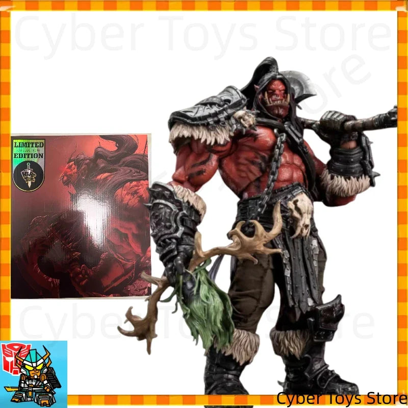 In Stock Hero Toys Limited Edition WoW Grommash Hellscream Tribal War Song Great Chieftain Orc Warrior 1:10 Action Figure