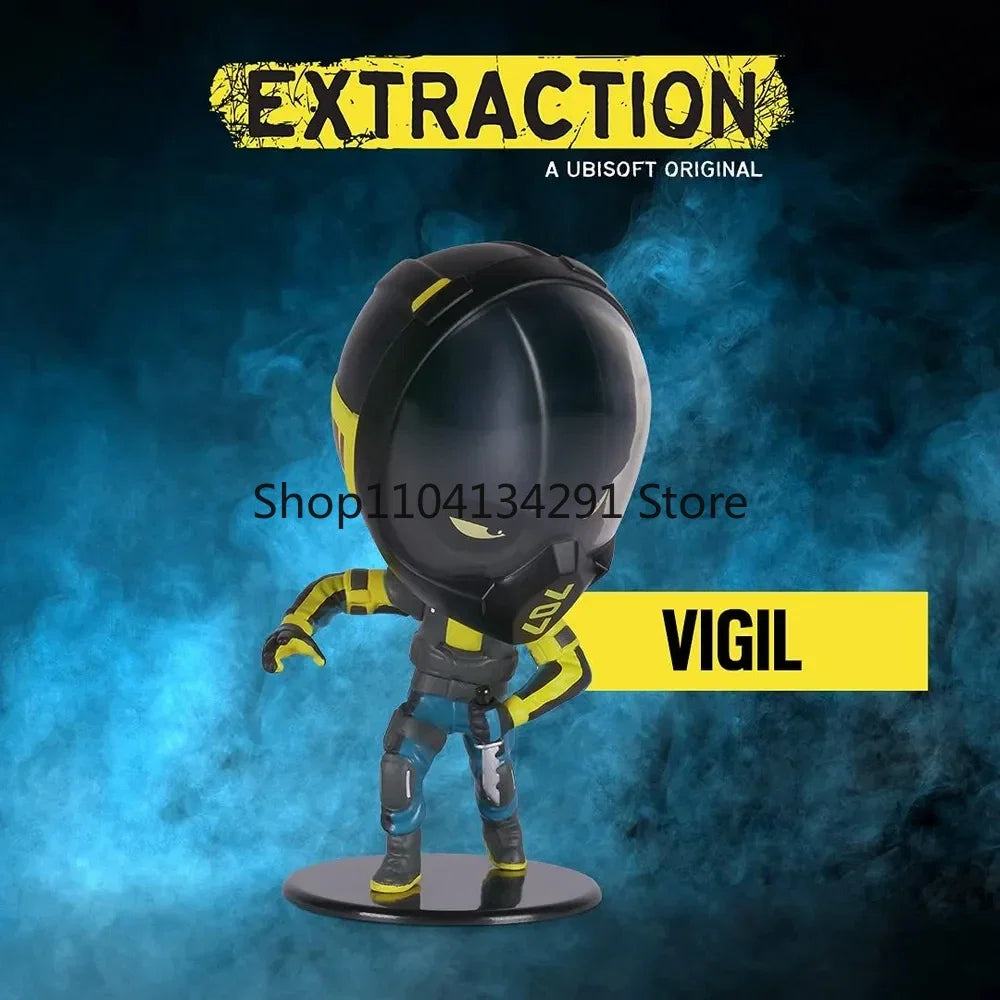 10cm R6 Rainbow Six Siege Figure Blitz Montagne Bandit Caveira Thermite Ash Action Figure Q Version Collection Decora Toys Gifts