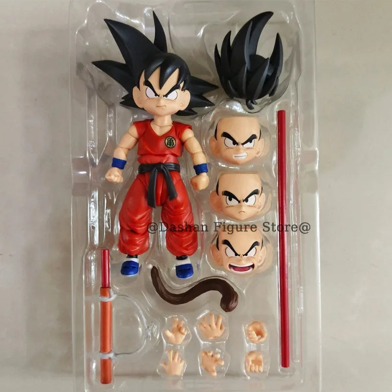 SHF Son Goku Innocent Challenger Action Figure Dragon Ball Anime Movable Collection Doll Goku Kid Figurine PVC Model Toys Gifts