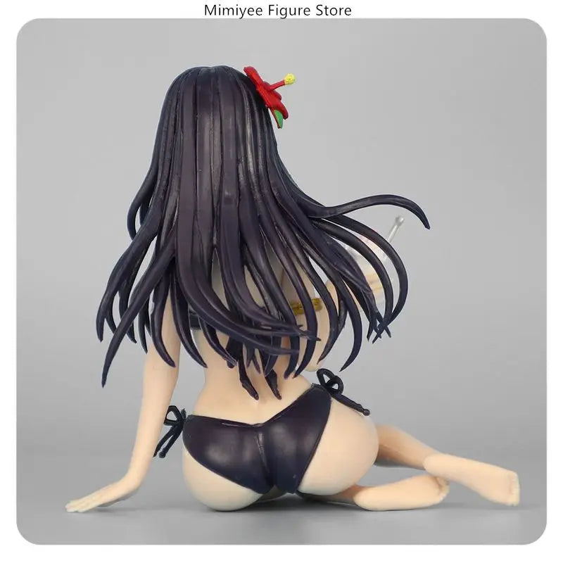 10cm Swimsuit Sitting Pose Anime Girl Figure Statue Desktop Decoration Gift