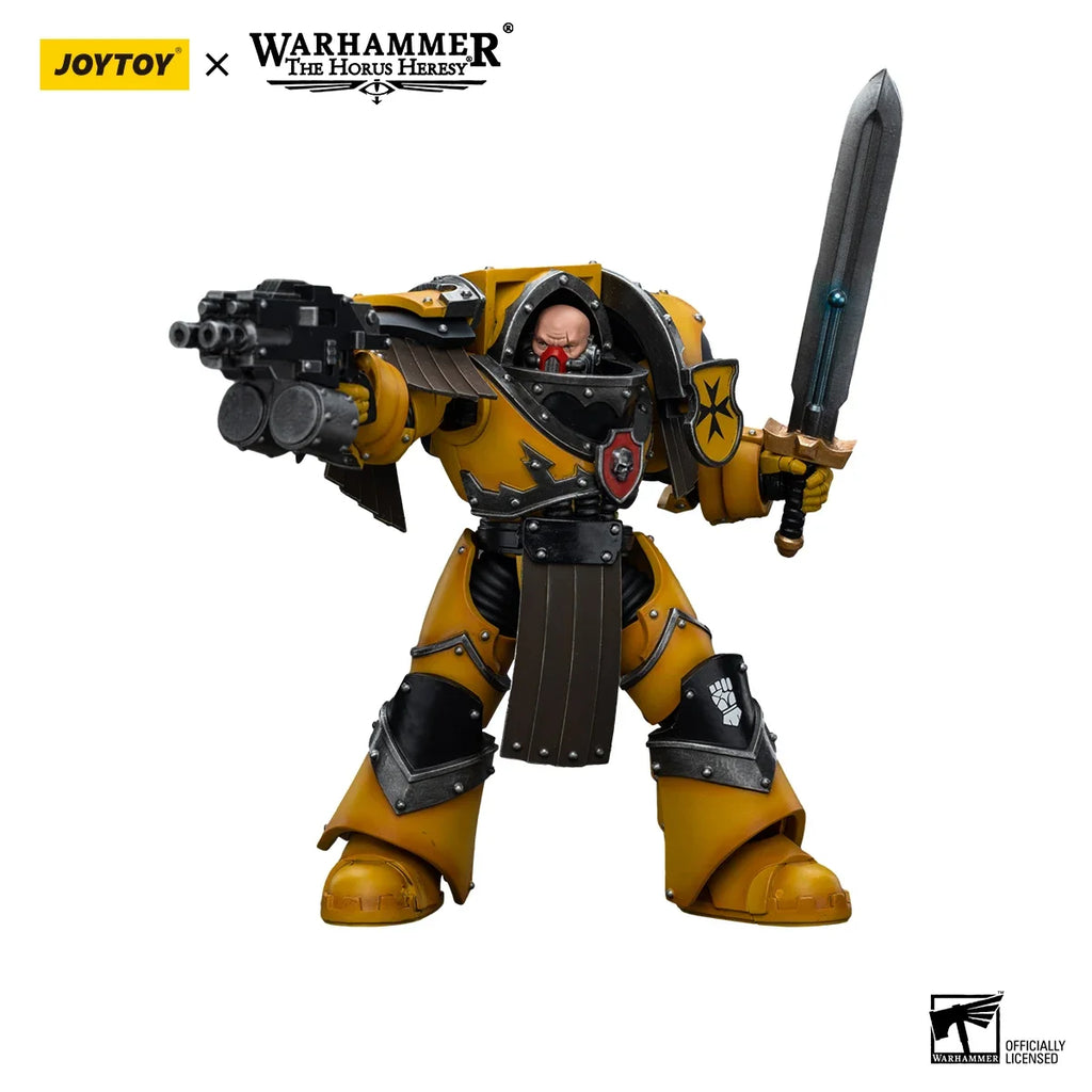 [IN STOCK] JOYTOY Warhammer40K 1/18 Action Figures Imperial Fists Legion Cataphractii Terminator Squad Model Boys Gift