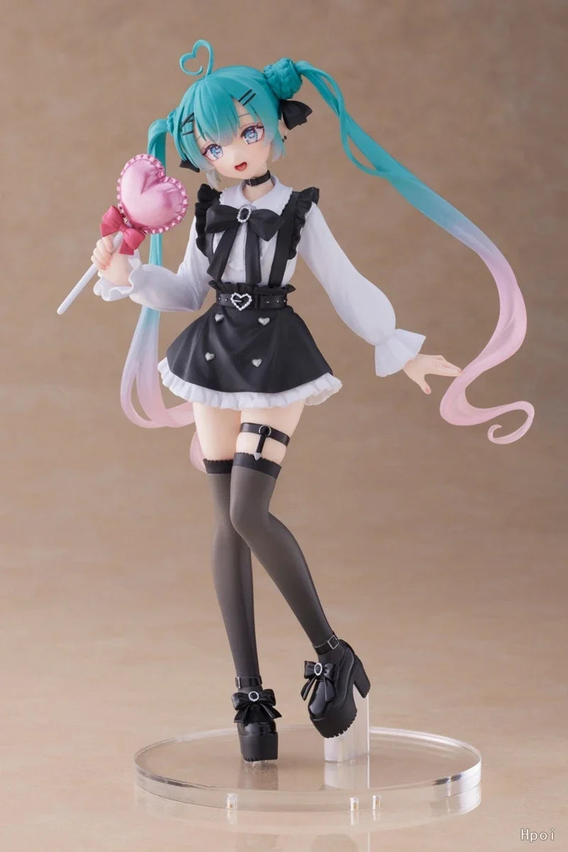18cm Sexy Girl Hatsune Miku Anime Figure Fashion Subclture Miku Action Figure Room Decorations PVC Collection Model Doll Toys