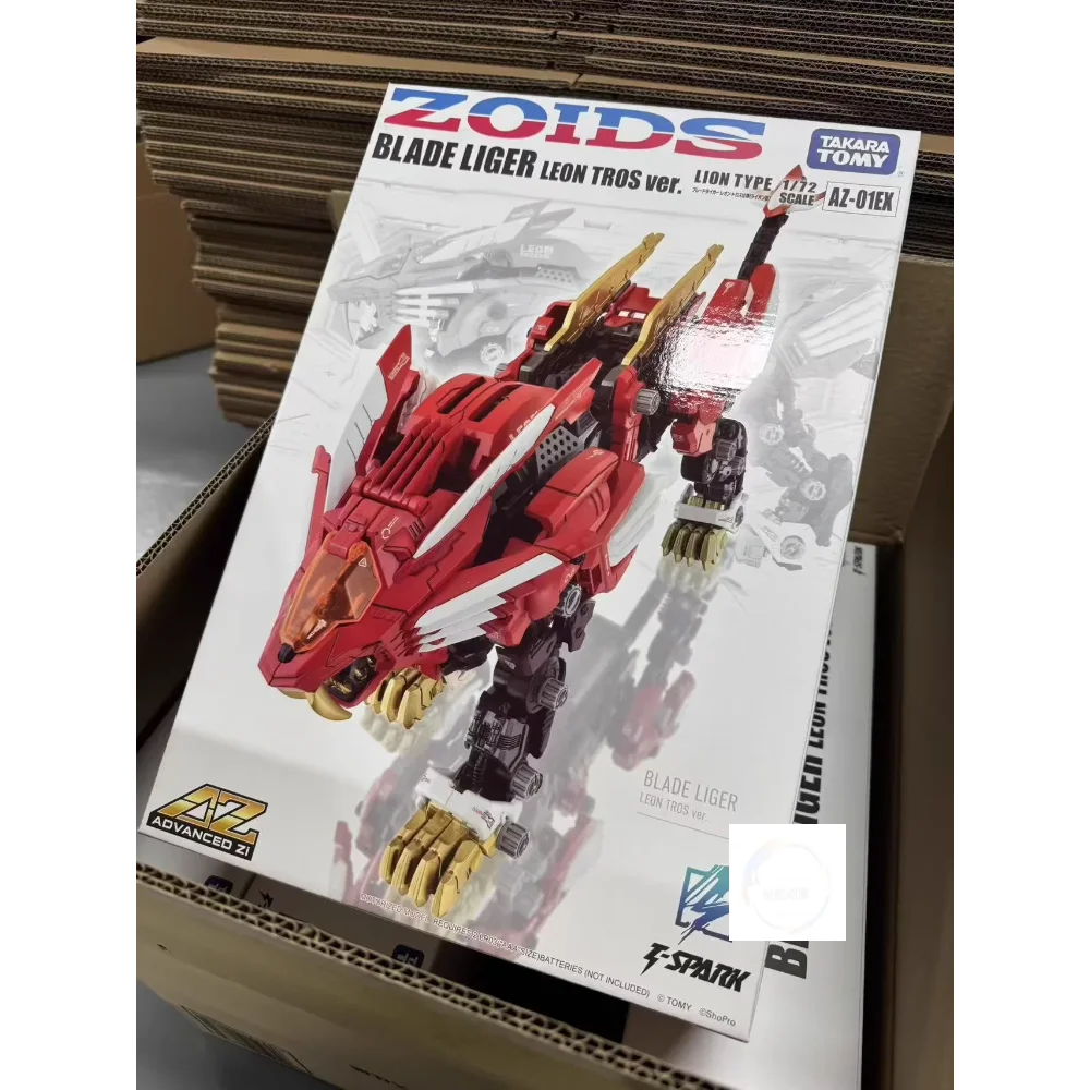 In Stock TAKARA TOMY ZOIDS AZ-01EX BLADE LIGER LEON TROS Ver. Assembling Toys Model Collect Electric Walking