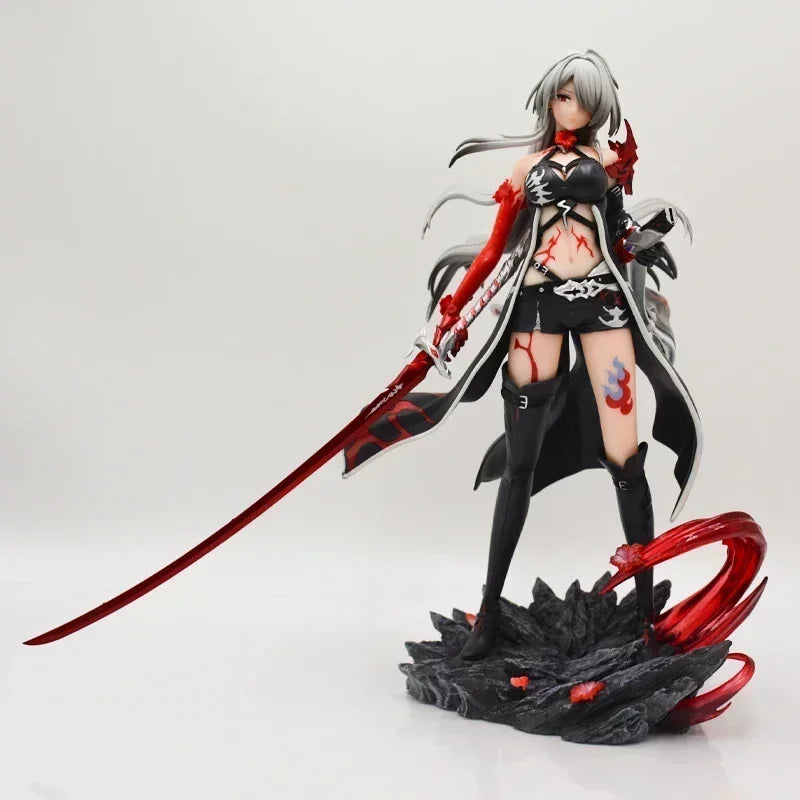 25cm Honkai Impact 3rd Mei Raiden Anime Figure Houkai Gakuen Kiana Kaslana Action Figure Acheron Figurine Adult Model Doll Toys