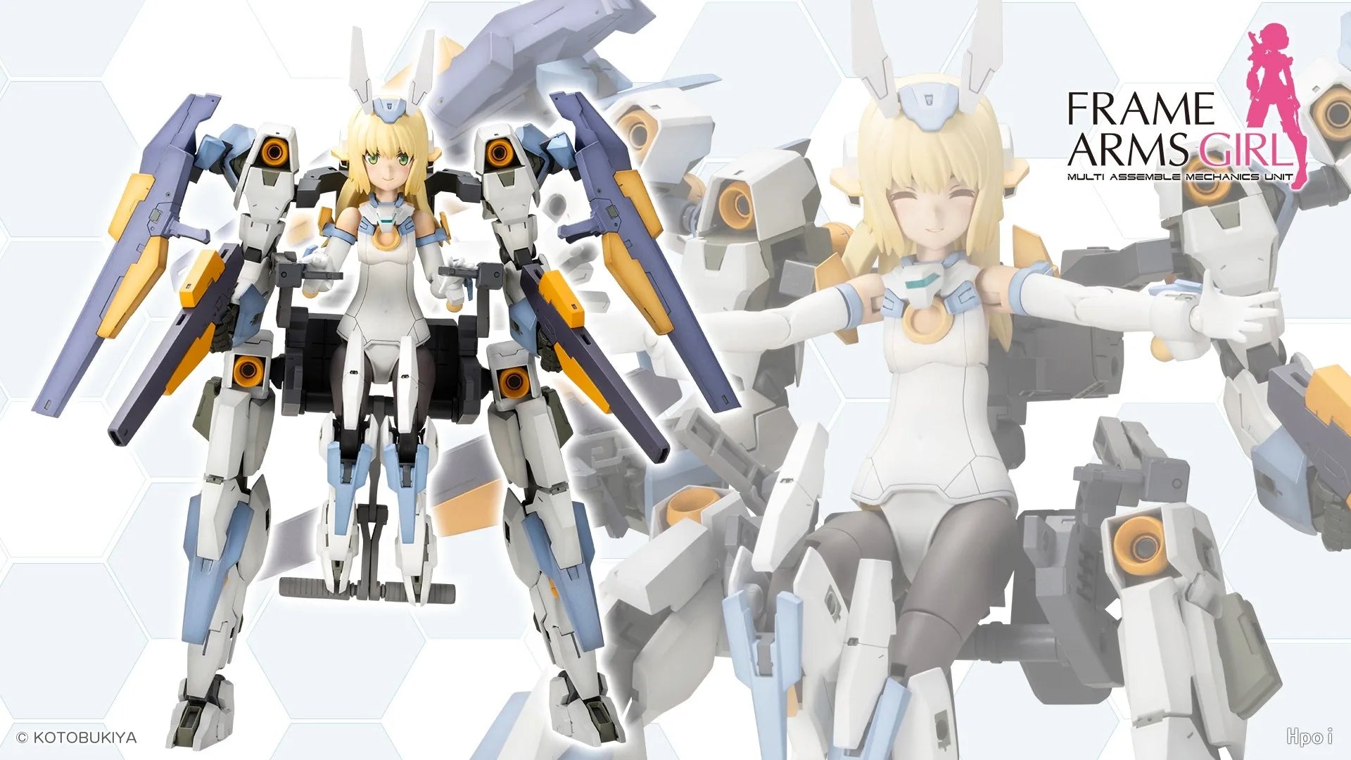 Original Kotobukiya FG120 Frame Arms Girl Baselard with Exosuit Baselard Assembly Model 19CM Action Figure Model Collectible Toy