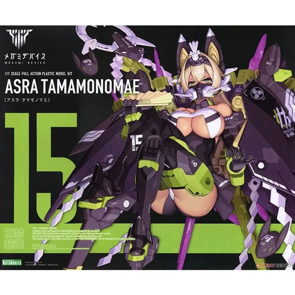 Kotobukiya  KP590 Megami Device ASRA Tamamonomae Black Nine Tails Mobile Suit Girl Anime Figure Original Genuine