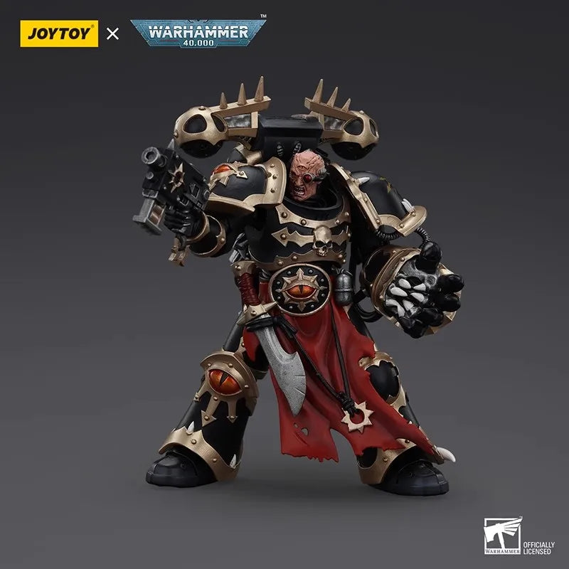 JOYTOY Dark Source Warhammer 40K Black Legion Warmaster Abaddon & Chosen Warriors 1:18 Figure Set Q1 2026