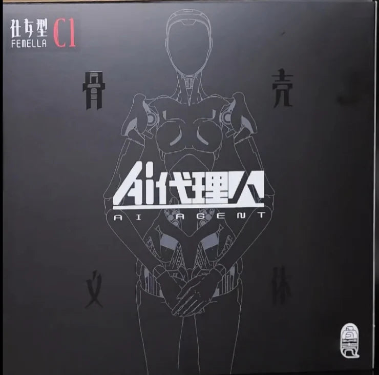 In Stock 1/12 Scale Guke Workshop Ai Agent Lady Type C1 Transparent Color Articulated Action Figure Model Collectible Doll Toy