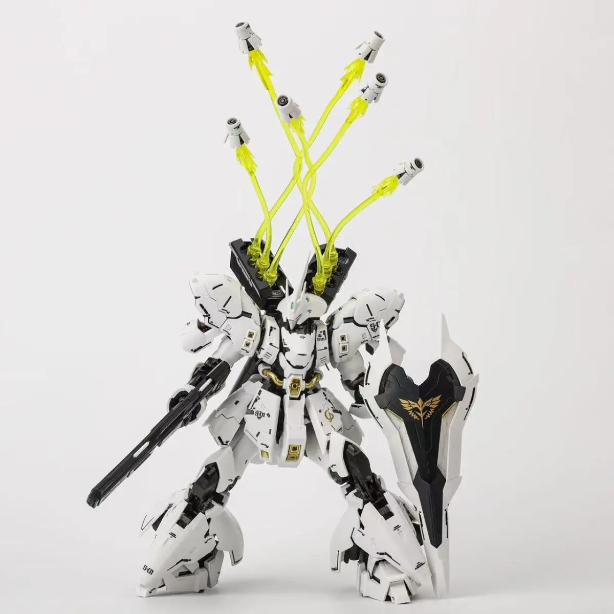 star model RG 1/144 Bausatz MSN-04 White Sazabi mit Spezialeffekten Actionfigur Roboter Plastikmodell Roboter Spielzeug Geschenk