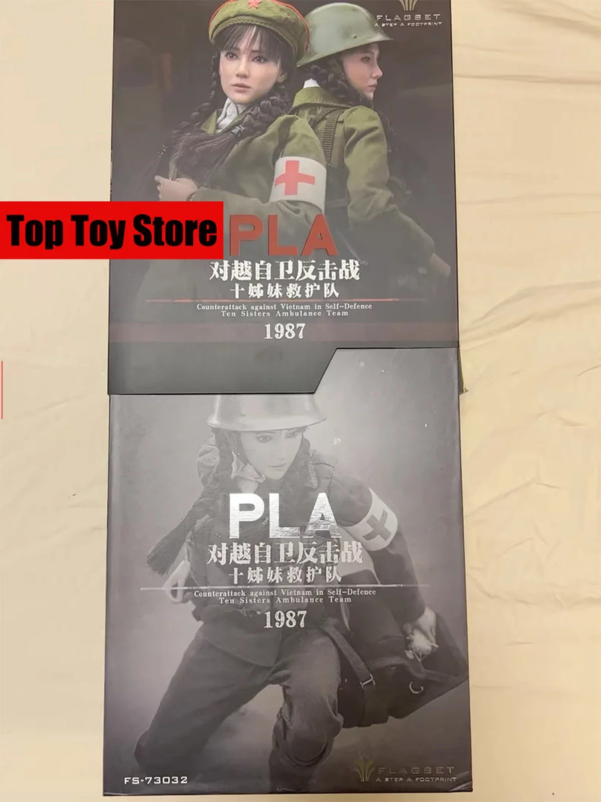 Flagset FS73032 1/6 Chinese Liberation Army Ten Sisters Ambulance Team 12'' Female Soldier Action Figure Full Set Model Toys