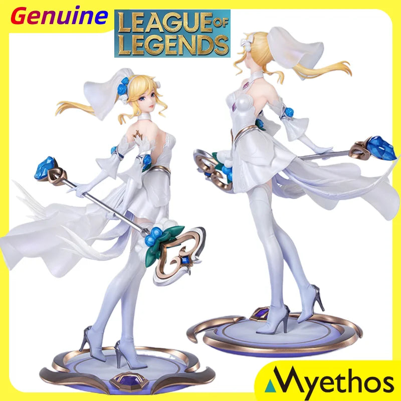 【100%original】Myethos League of Legends Lux - Gift+ 1/8 Crystal Rose H=21.6CM Game Characters Garage Kit Gifts Toys Model