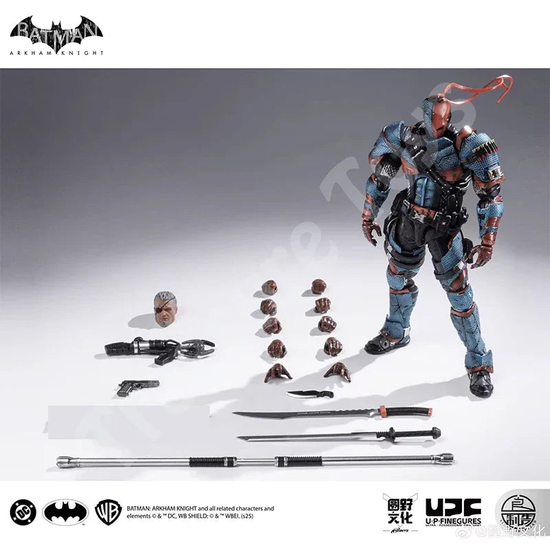 LPZZ ROUNO CUEURE DC002 1/12 Deathstroke Arkham Knight Finished Module Movable Batman Model 6-inches Action Anime Figure Toys