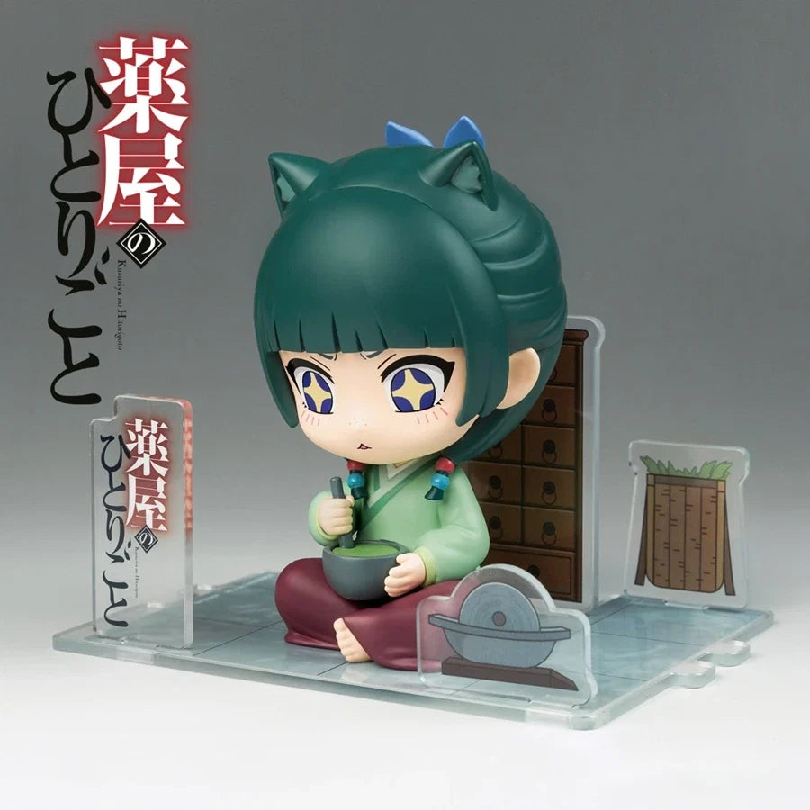 11cm Kusuriya no Hitorigoto Anime Figure Q Version Maomao Action Figure Kawaii Sitting Jinshi Figurine PVC Collection Model Toys