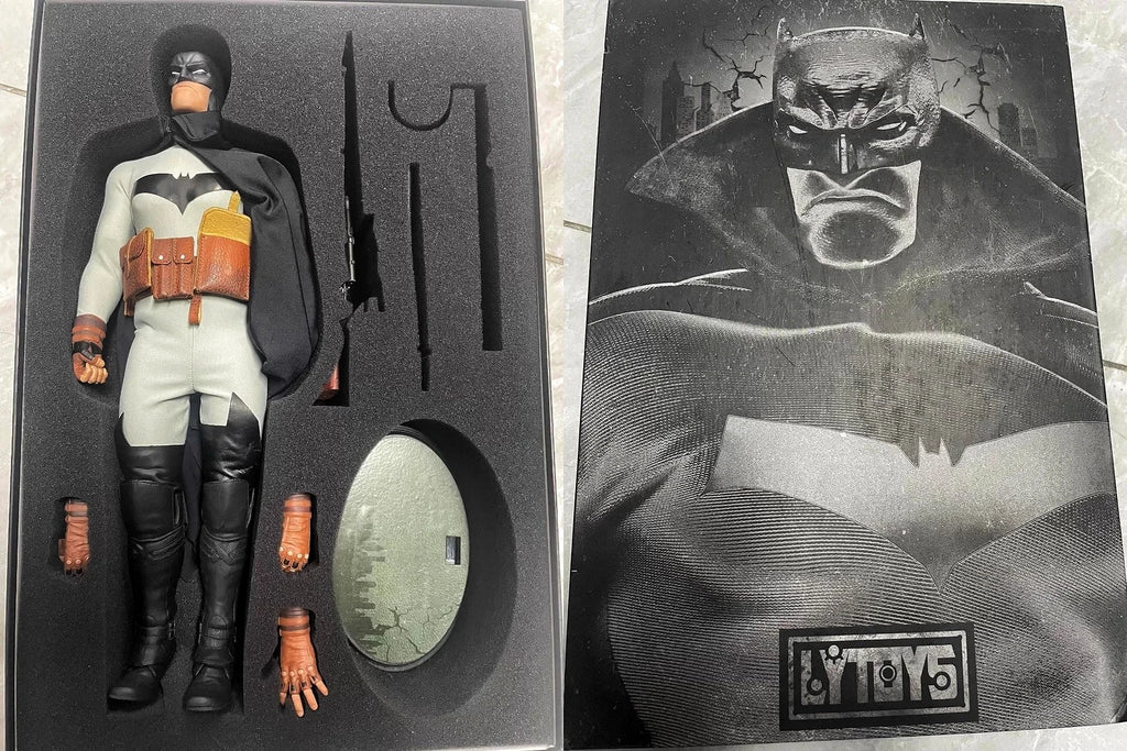 LYTOYS Batman Bat Son Action Figure LY001 Original Cloth Gown Collectible Superhero High Detail Sculpt Movable Joints Toy Gift