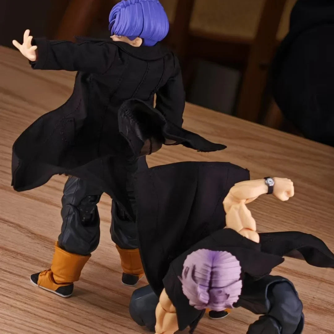 Dragon Ball Super Anime Shf Torankusu Handmade Long windbreaker Clothes Built In Iron Wire Is Suitable for 1/12 Humanoid Toys