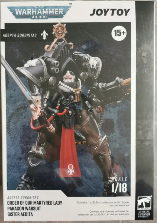 【SF】JOYTOY 1/18 Action Figure Adepta Sororitas Paragon Warsuit Sister Aedita Model Toys Gifts Collection Ornaments