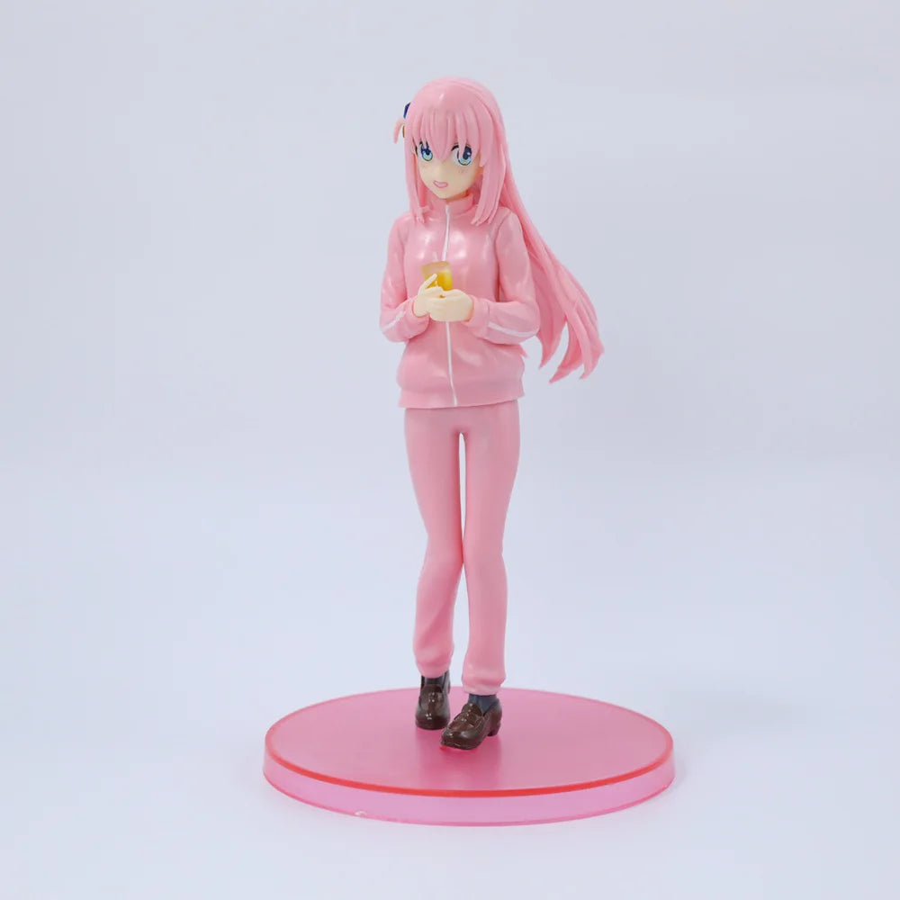 18cm BOCCHI THE ROCK Anime Figure Gotoh Hitori ActionFace Changeable Guitarist Girl  Desktop×Decorate Collections Model Doll Toy