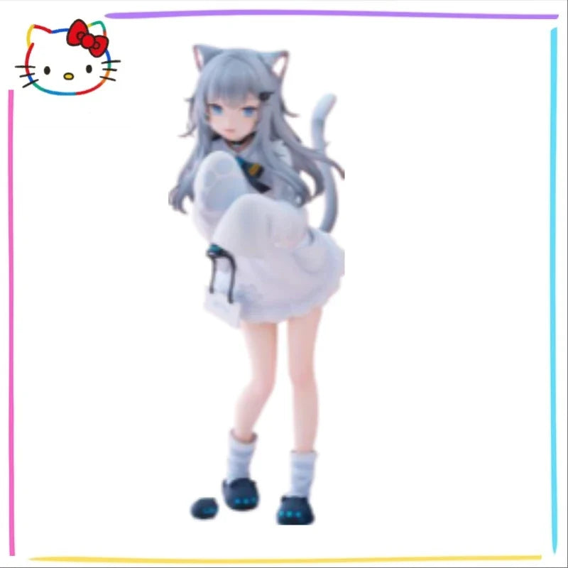 '-In Stock Original F:NEX Nacho Cat 22cm Anime Decorative Cute Figure 1/7 Statue Model Collection