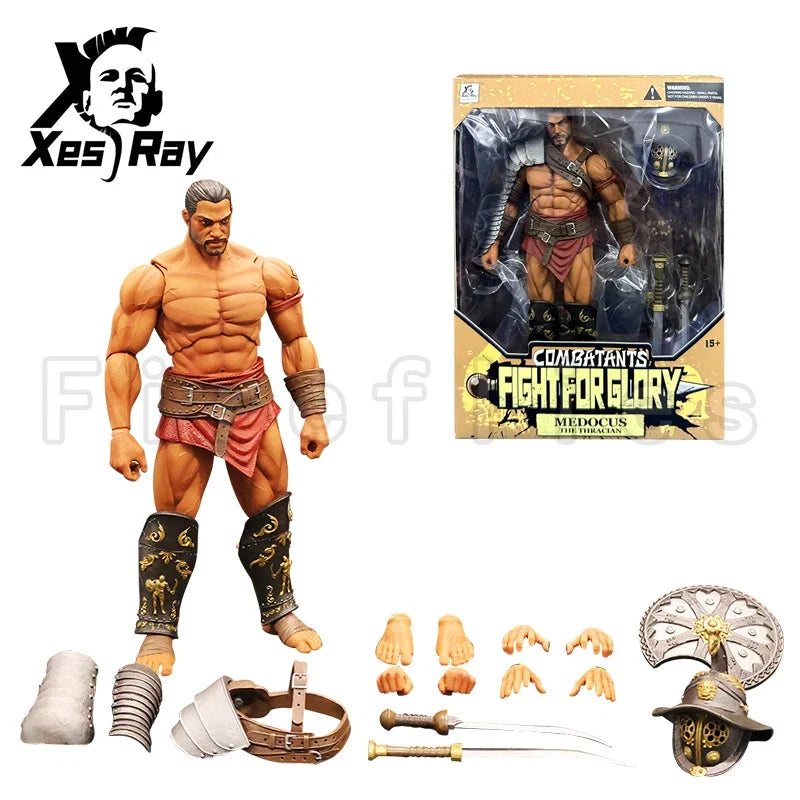 [Pre-Order]1/12 XesRay Fight For Glory Action Figure Combatants Wave 6 Cassia Berenice Medocus the Thracian Anime Model For Gift