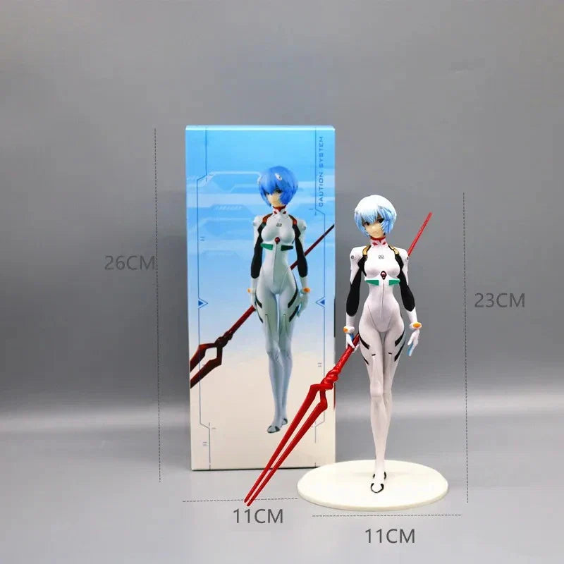 23cm New EVA Ayanami Rei Figure Toys Cartoon Cute Combat Edition Rei Sexy Girl PVC Model Gift Toys
