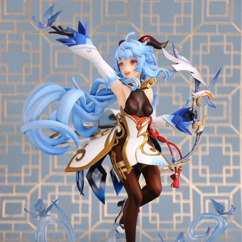 28cm Genshin Impact Game Figure Ganyu Action Figure Peripheral Statue Beauty Gril Collectionmodel Doll Desk Decor Surprise Gifts