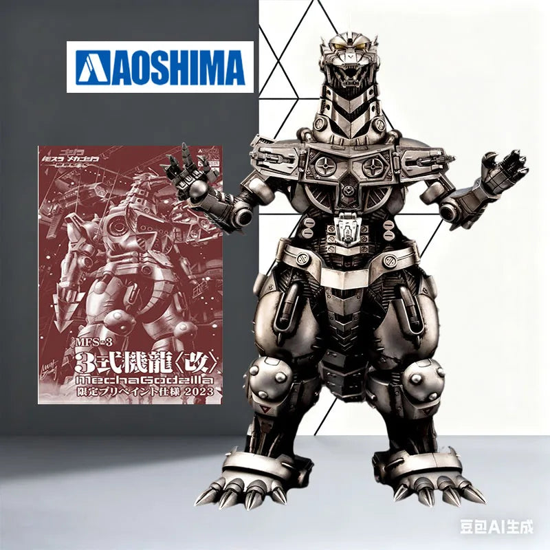 Auf Lager AOSHIMA Original Bausatz Mechagodzilla EVA Farbanpassung Anime Bewegliche Figur Zusammengebautes Modell Spielzeug Modell Geschenk