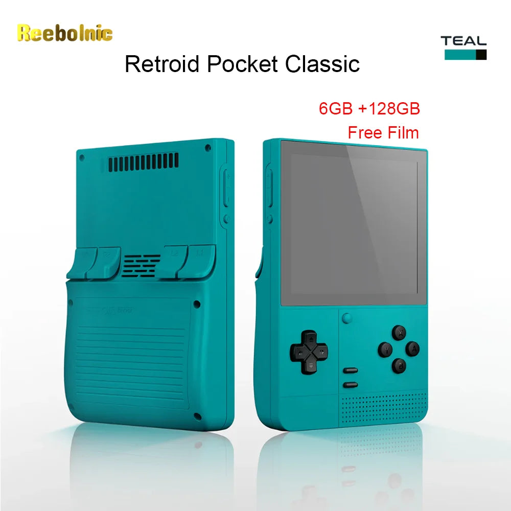 Reebolnic Retroid Pocket Classic Handheld Game Console 3.92Inch Screen 6GB 128GB G1 Gen2 Video Game Console RP Classic Boy Gifts