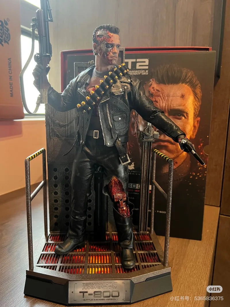 In Stock Hottoys Ht 1/6 Dx46 Terminator 2: Judgment Day T-800 Battle Damage Version  2.0 Precious Collection Of Figurines Toy