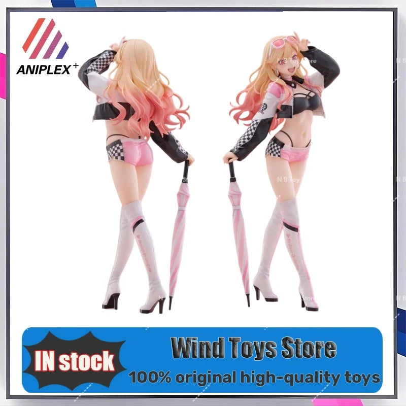 Original ANIPLEX My Dress-Up Darling 23cm Marin Kitakawa Racing Girl Collection of Action Figures Model Birthday Gifts Statuette