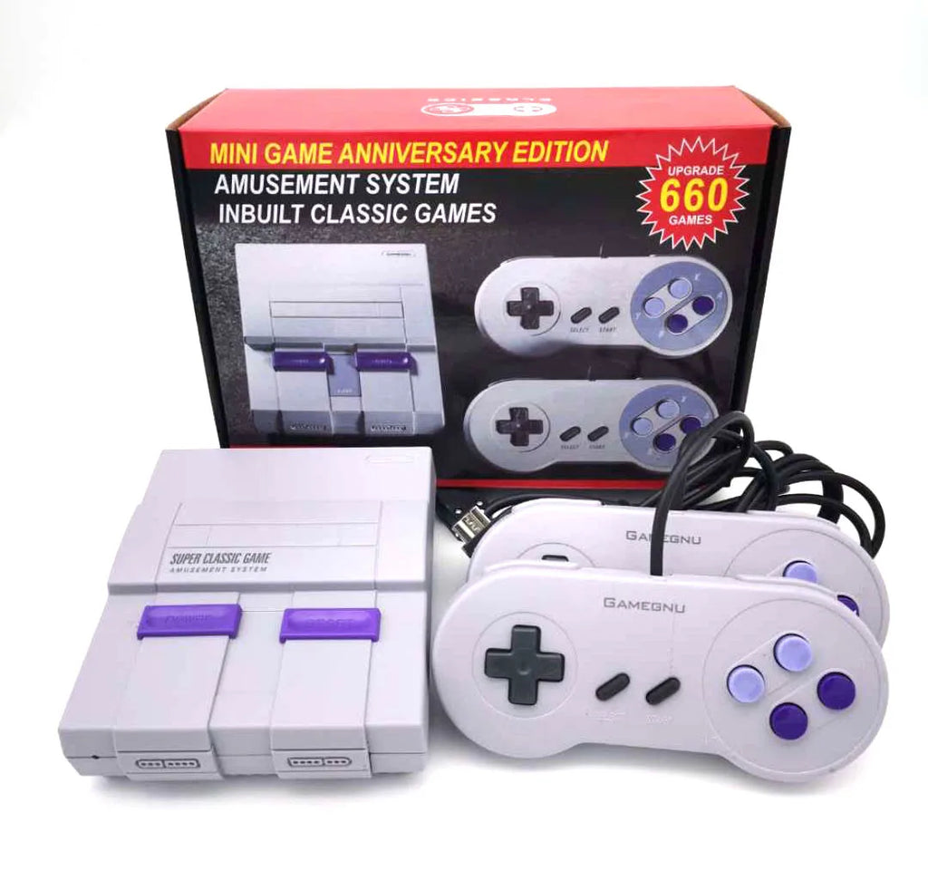 Super Classic MINI SFC TV Handheld Mini Portable Game Players Consoles Entertainment System For NES SNES Games Console（660 Game）