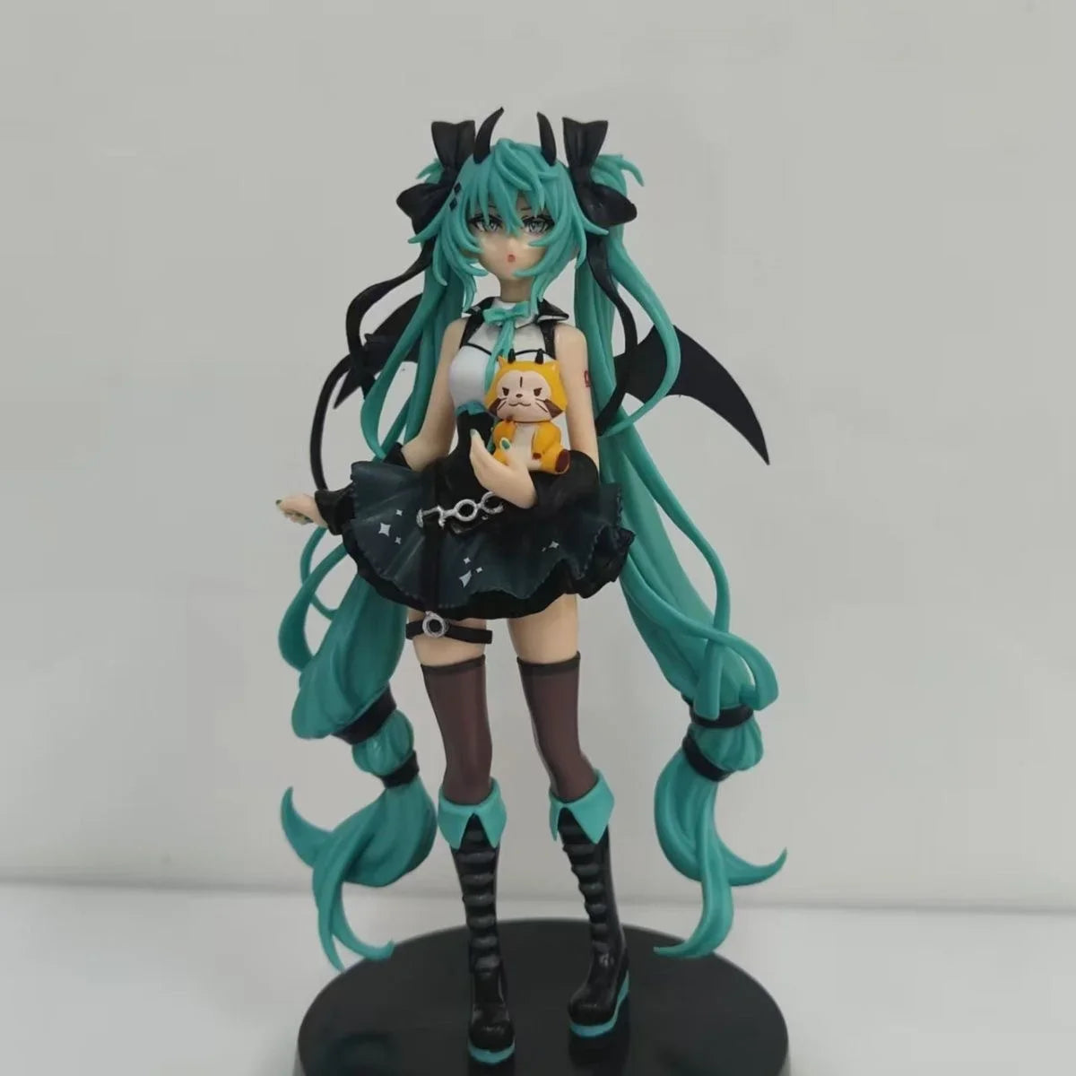 New anime character Hatsune Miku, a little devil a raccoon and a dark ange suitable for decorations toys models tabletop ornamen