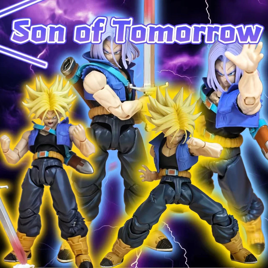 In Stock Demoniacal Fit Shf Dragon Ball Z Super Saiyan Action Figure Trunks The Boy From The Future Son of Tomorrow Model Toys