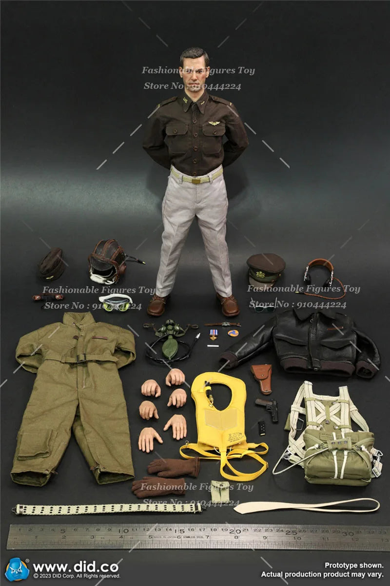 DID A80167 1/6 Men Soldier WWII US Army Air Forces Pilot Captain Rafe Military Collection Doll Full Set 12'' Action Figure Body