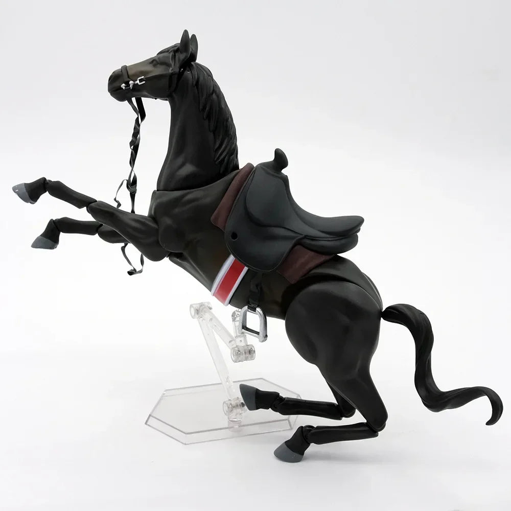 16cm #490 Figma Anime Figure Figma Horse ver.2 White/Brown/Chestnut Action Figure Max Factory Collectible Model Doll Toys Gifts