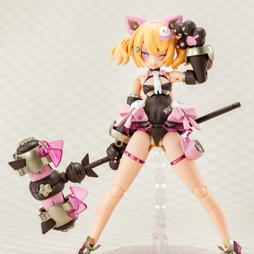 In Stock Kotobukiya Megami Device KP801 PUNI MOFU 1/12 Plastic Assembly Mecha Girl Full Set 16cm Action Figure Model