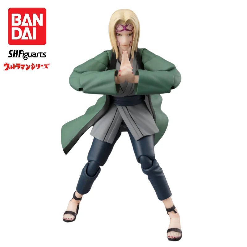 In Stock Bandai S H Figuarts Original Naruto Tsunade Model Doll Brand New Boxed Action Figure Anime Merchandise Figurine