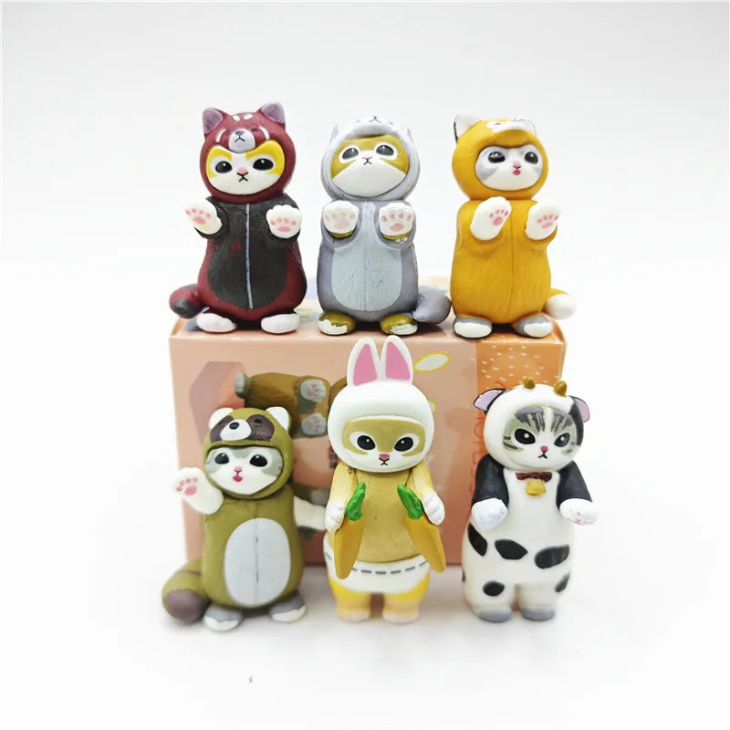 Mini Mofusand Q Version Action Figure Cake Decoration  anime figure
