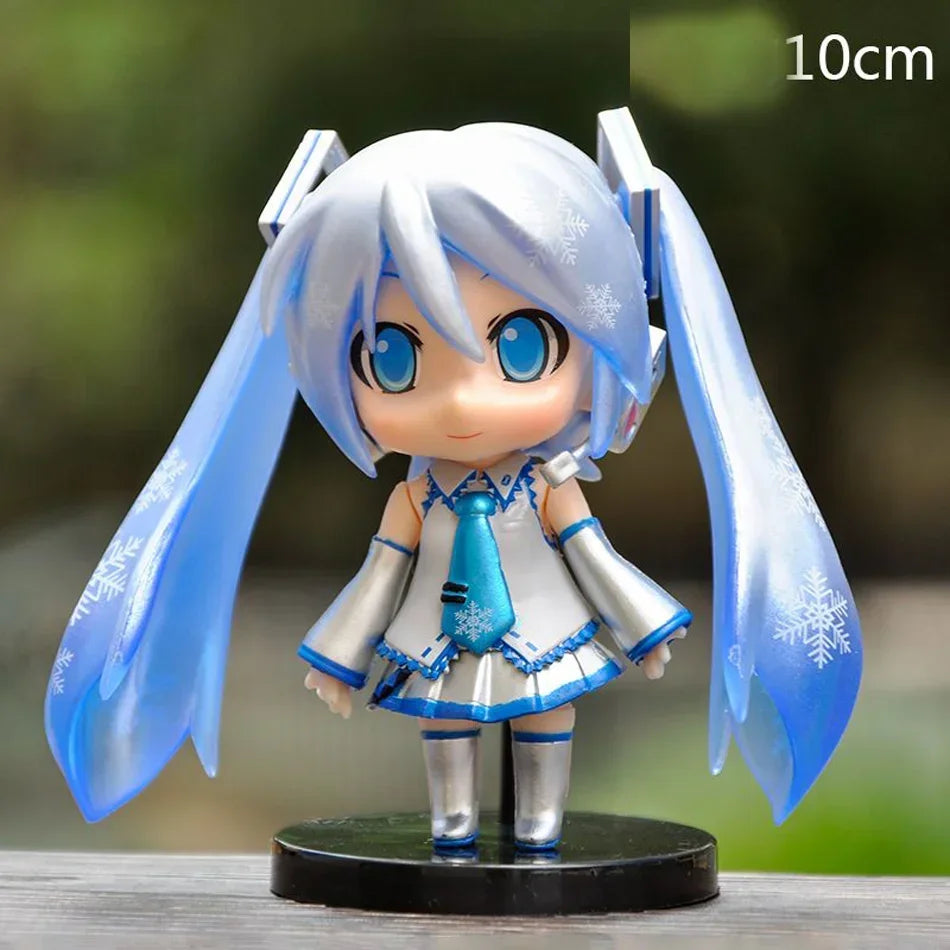 Anime Hatsune Miku Action Figures Set Mini Q Version Character PVC Model Table Decorations Ornaments Collectible Toys Gifts