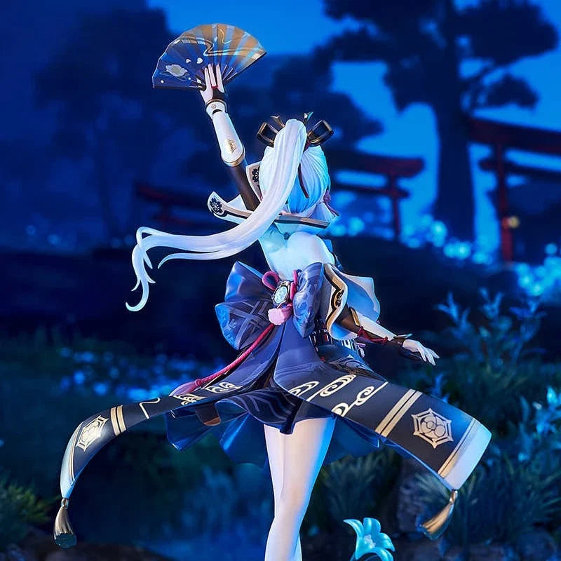 APEX/Genshin Impact Kamisato Ayaka White Heron Frost Blossom Ver. 1/7 Static Figure Model Collection Toy Gift