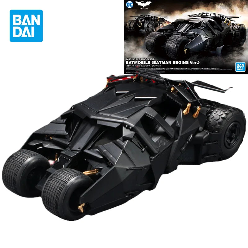 Bandai Original Anime Figure Batman SCALE 1/35 BATMOBILE BATMAN BEGINS VER Action Figures Collectible Toys Gifts for Kids