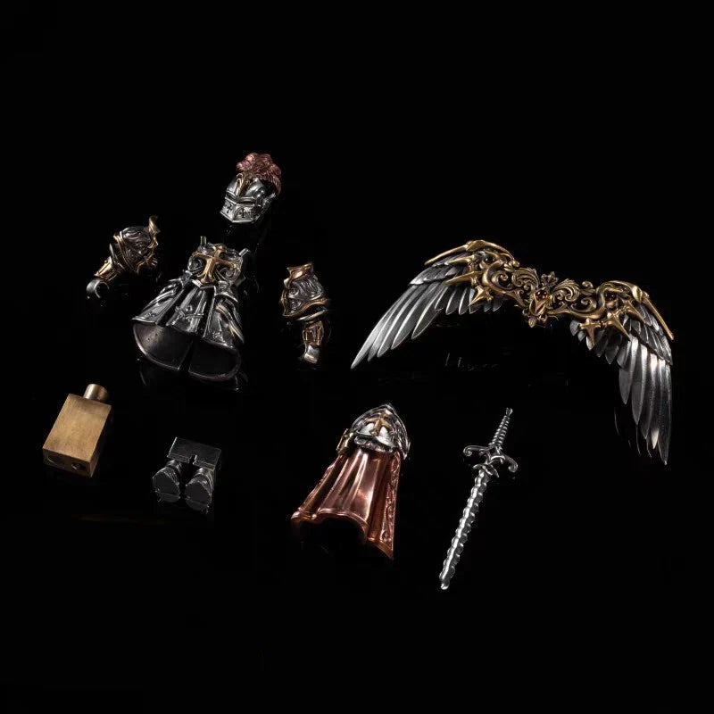 European Crusades Order Of Knights Templar MOC Building Blocks Magnetic Detachable Delicate Metal Figurine Ornament Bricks Toys