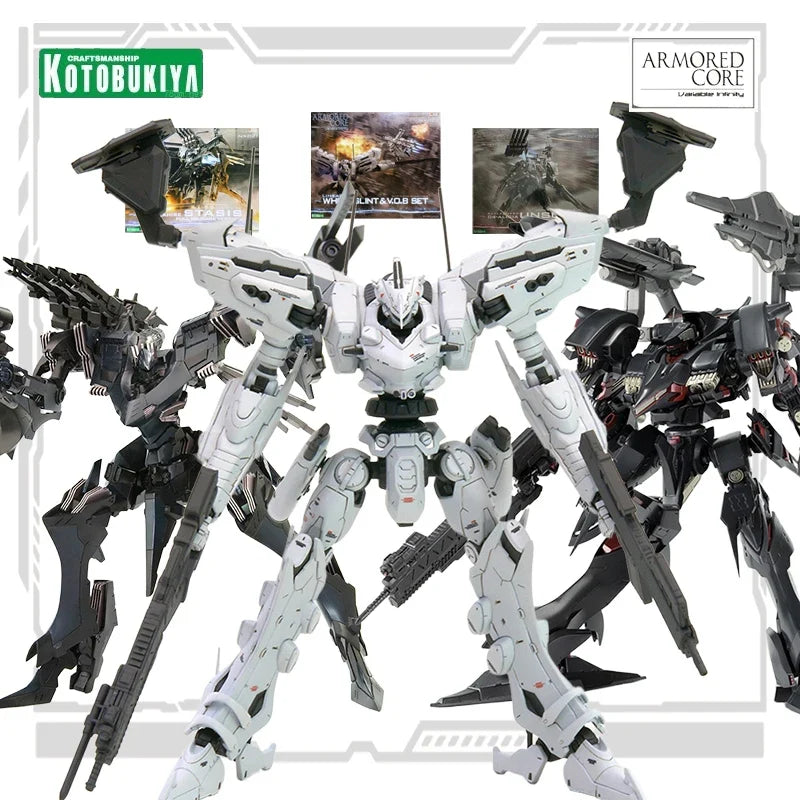Kotobukiya Original ARMORED CORE Series WHITE-GLINT VO.B SET Action Figure Assembly Model Toys Collectible Model Gifts for Boys