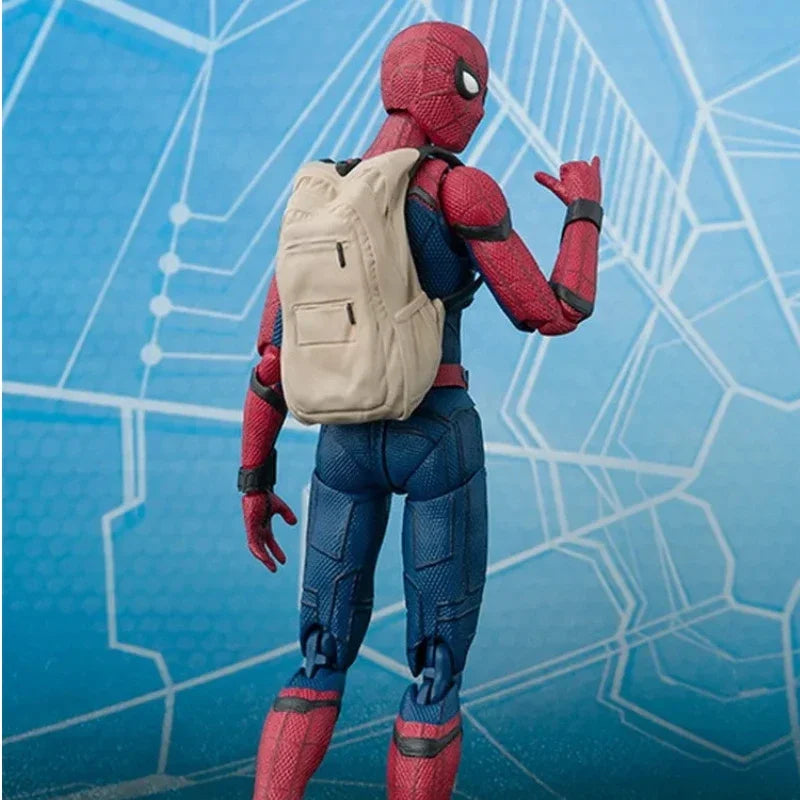Neue Bandai Spider-Man Marvel Heroic Expedition Spider-Man verbesserte den Kampfanzug zu einer beweglichen Puppe Actionfiguren Modell