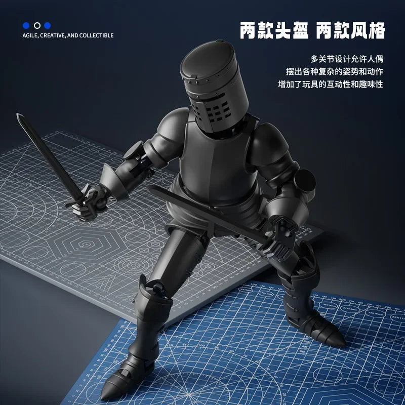 New knight Titan 13 Action Figures T13 Figure 3D Printed Multi-Jointed Movable Lucky 13 Action Figure toys for kids gifts